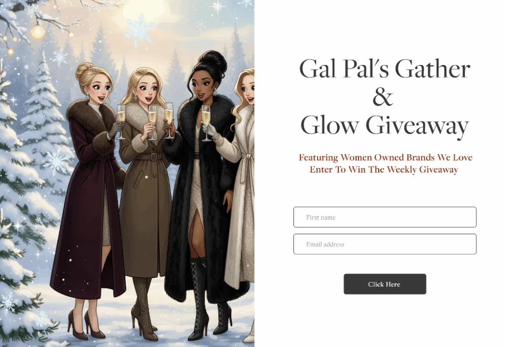 enter to win giveaway for gather and glow 