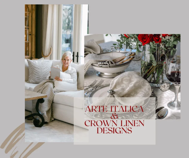 mEET Victoria Fanning from Arte Italica and crown LINEN DESIGNS