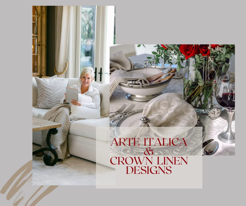 mEET Victoria Fanning from Arte Italica and crown LINEN DESIGNS