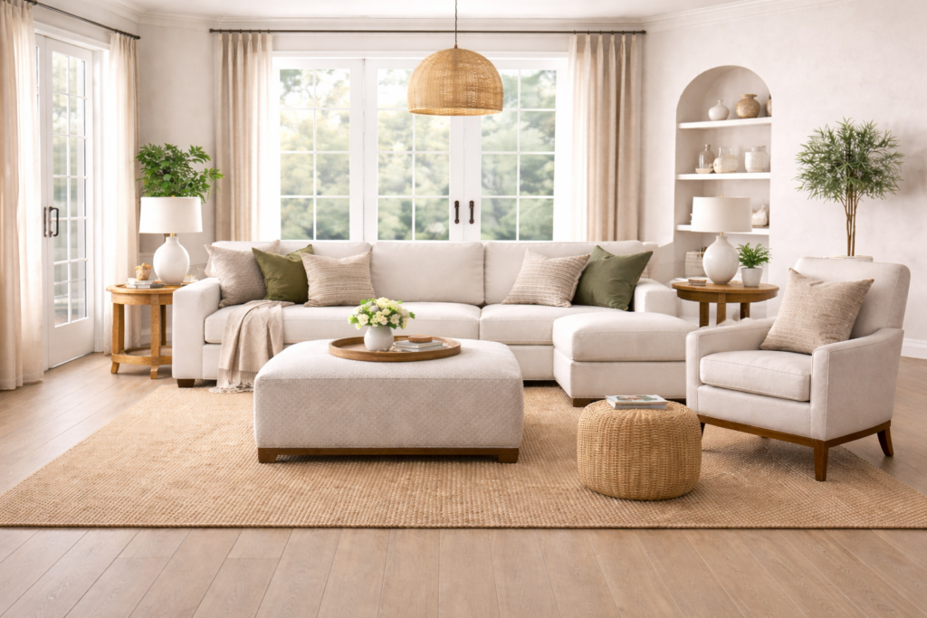 Living Room Ottoman IDEAS to explore for different living room designs