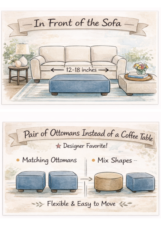 How to style an ottoman