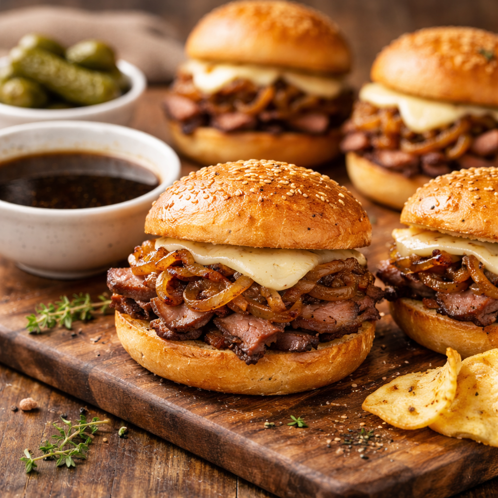 French dip sliders with ajus
