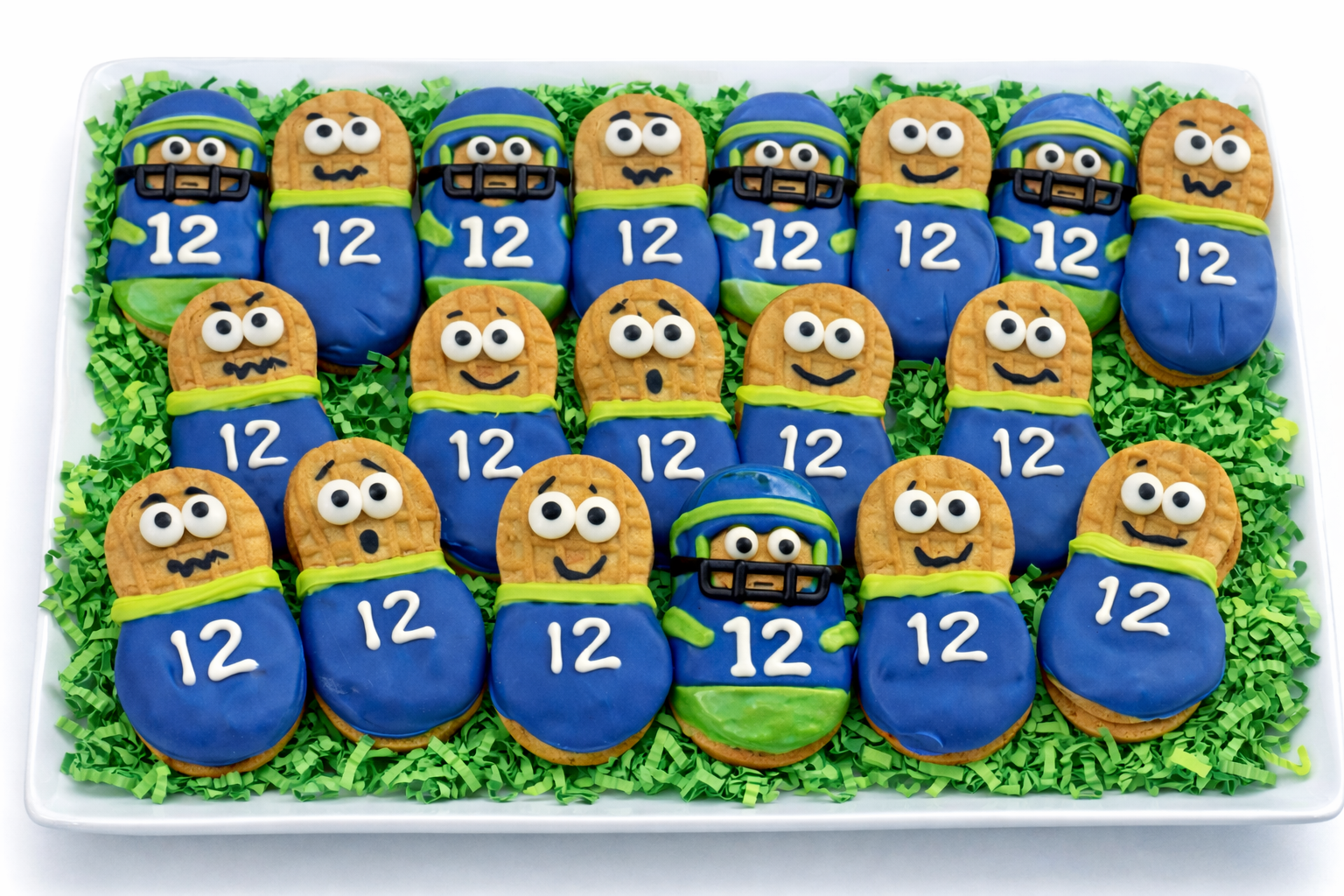 Nutter Butter Football Player cookies
