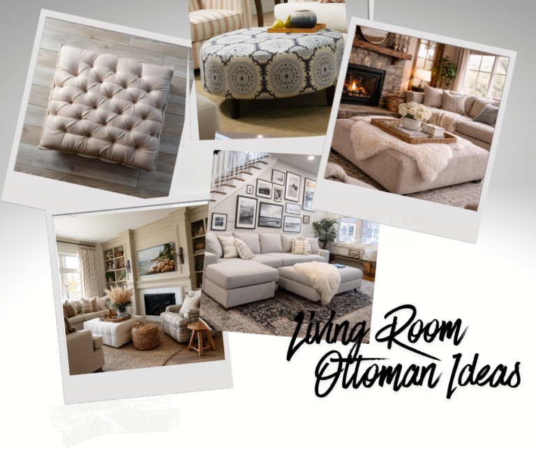 Living Room Ottoman Ideas for style and function