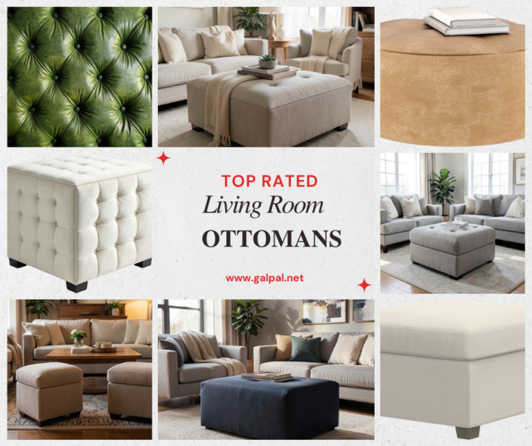 Top rated ottomans for living rooms and family rooms
