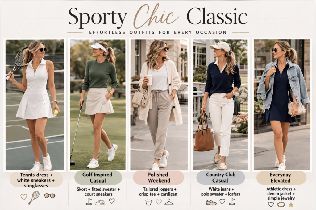 Sporty Chic Classic Outfit Ideas