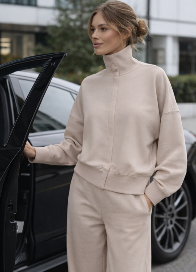 Athleisure outfit for women over 40