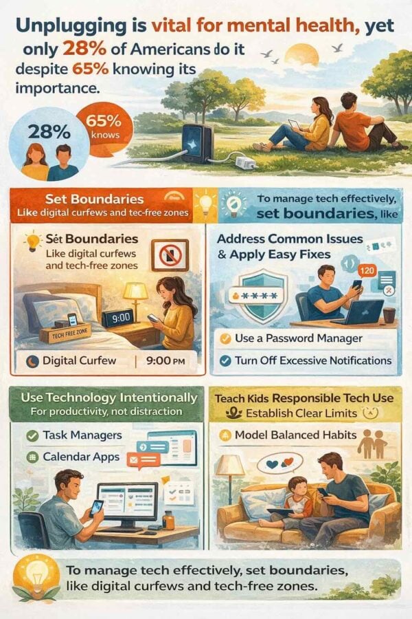 Mental health tips and digital management guide