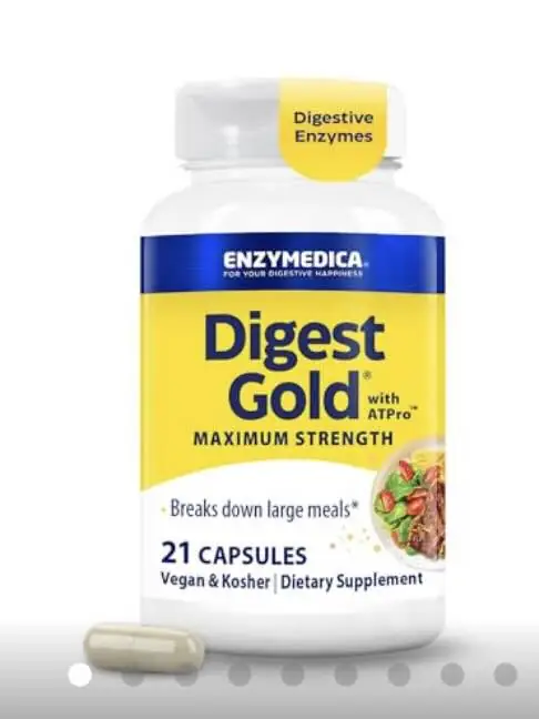 nzymedica Digest Gold + ATPro, Thorne Digestive Enzyme, BodySpec Broad‑Spectrum Digestive Enzyme Blend. 