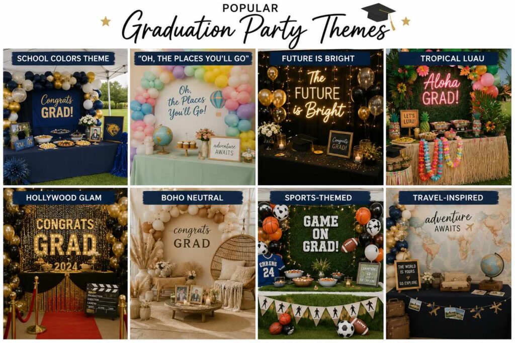 Most popular graduation party themes