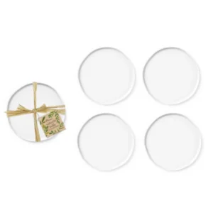 White porcelain plates