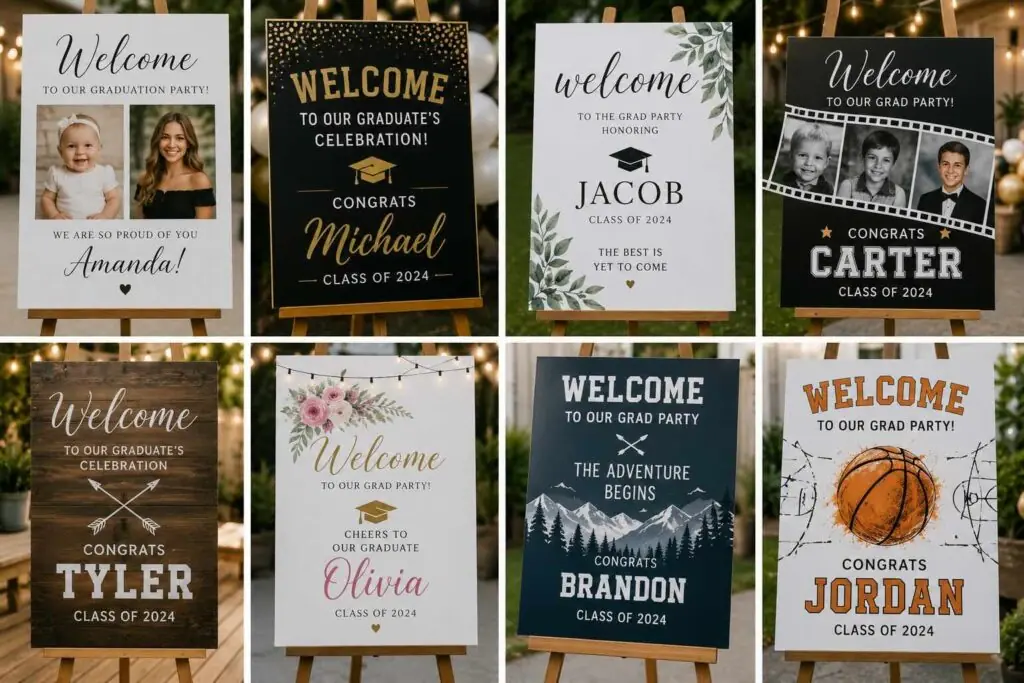 welcome signs for Graduation 