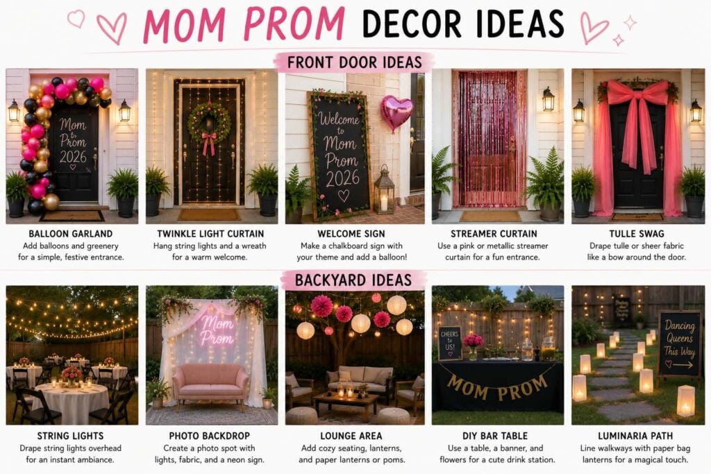 Mom prom party ideas and details 