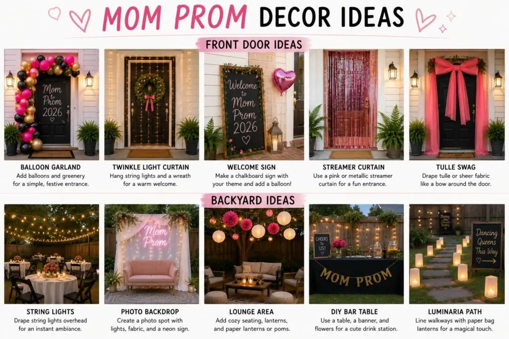 Mom prom party ideas and details 
