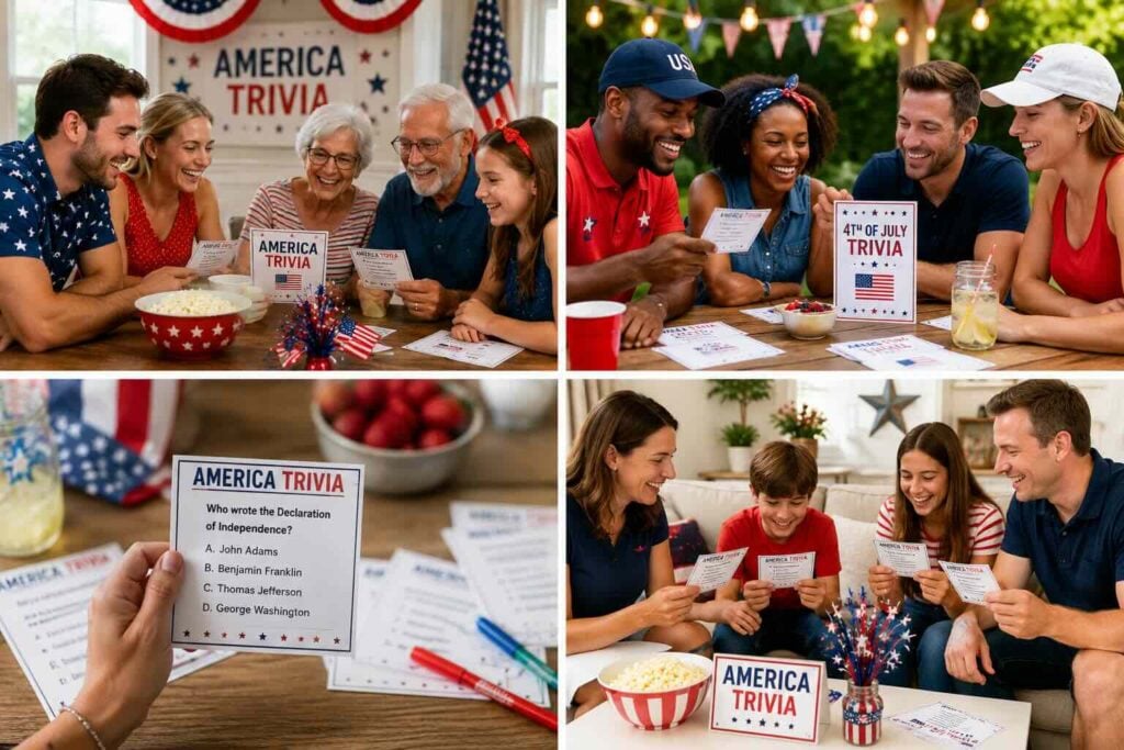 playing trivia games on the 4th of july with facts about history
