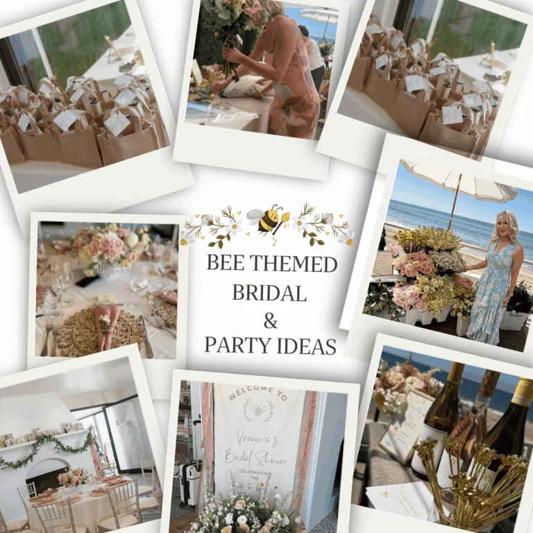 Bee themed bridal shower and party ideas.