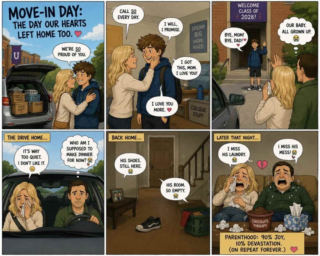 Move in day in college