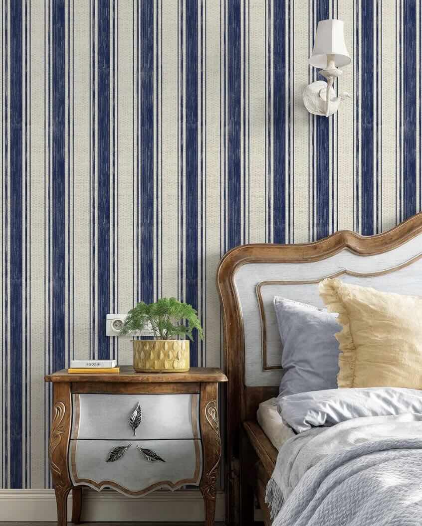 striped wallpaper for dorms 