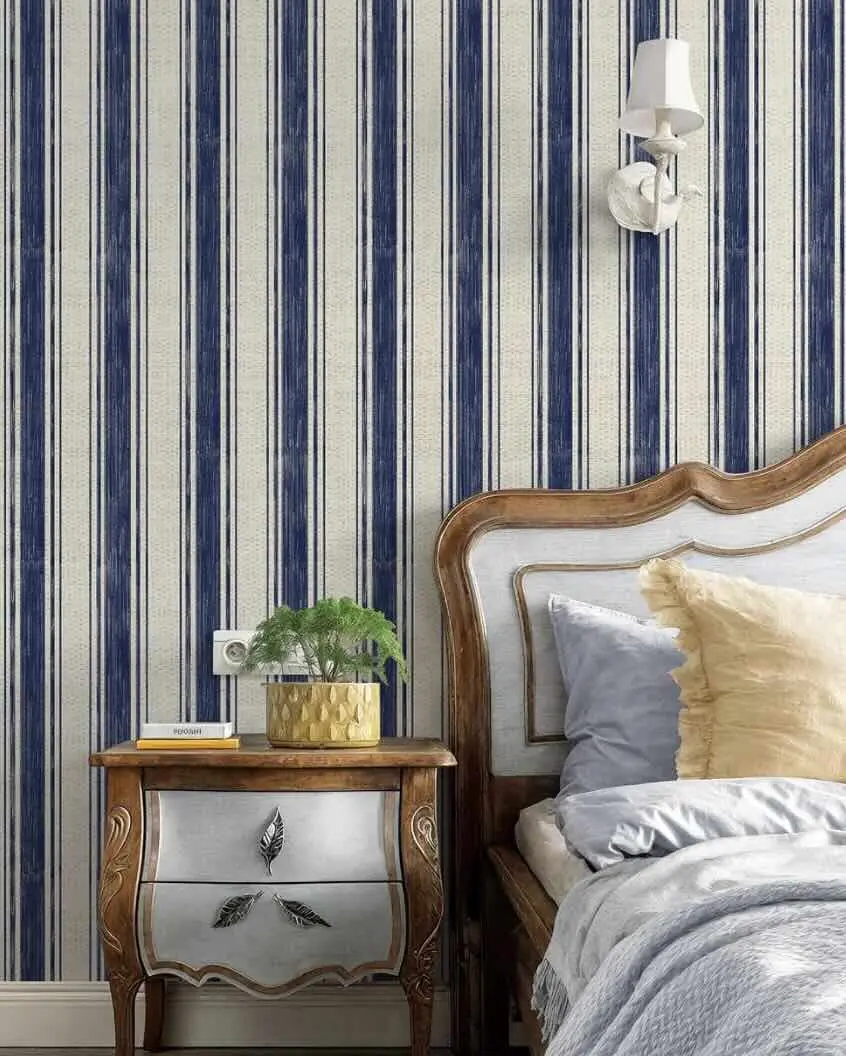 striped wallpaper for dorms