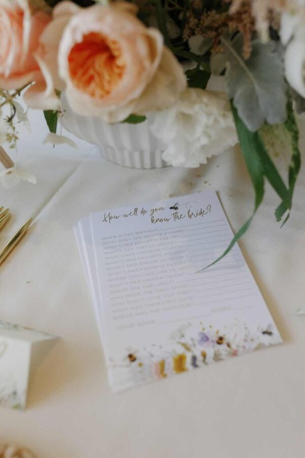 Bridal shower game ideas