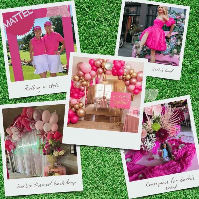 barbie land party decor and decorations