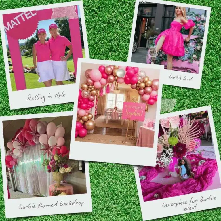 barbie land party decor and decorations