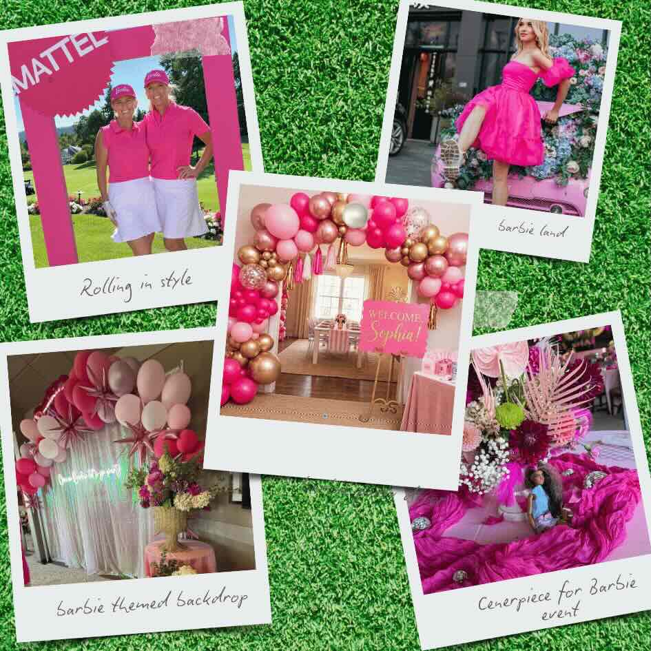 barbie land party decor and decorations