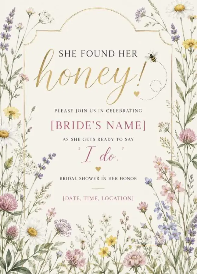 Bride to be shower invite