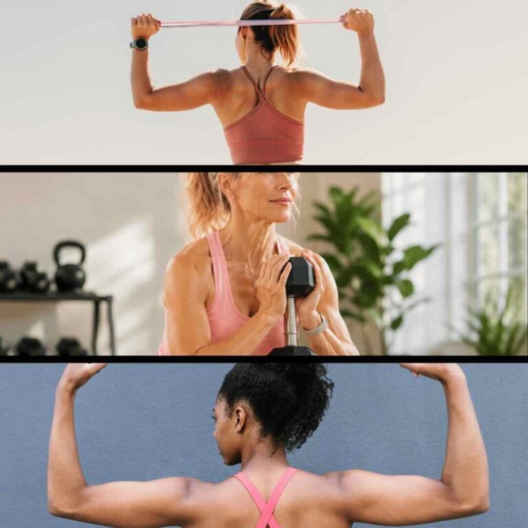 women working out to build muscle