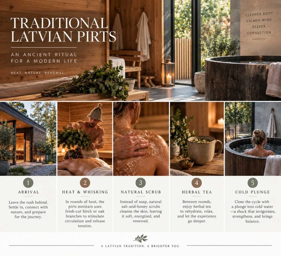 Traditional Latvian Pirts images 