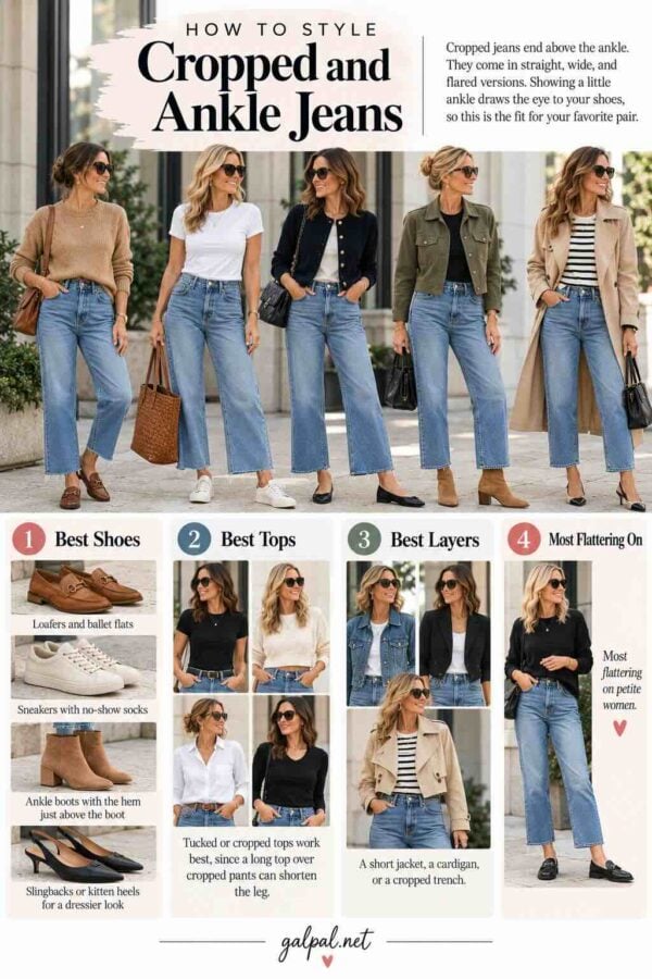 cropped and ankle jeans 