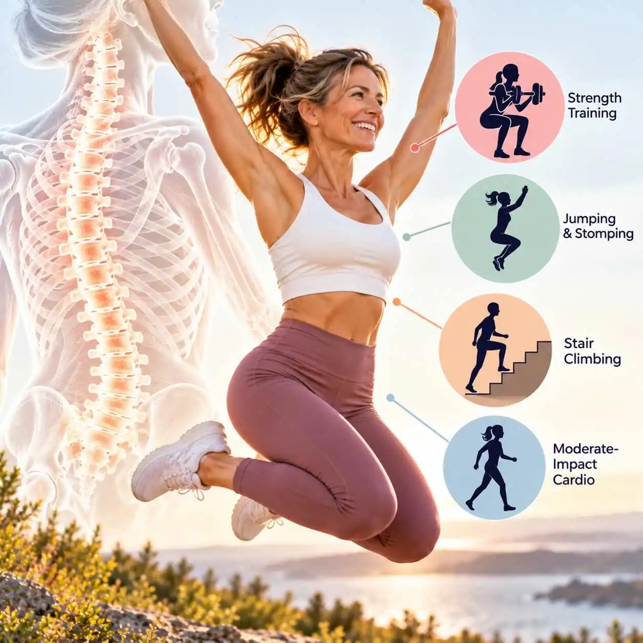Jumping and other exercises that build strong bones