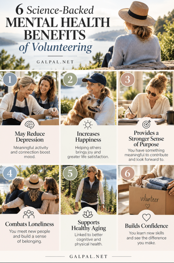 6 benefits for women who volunteer in midlife