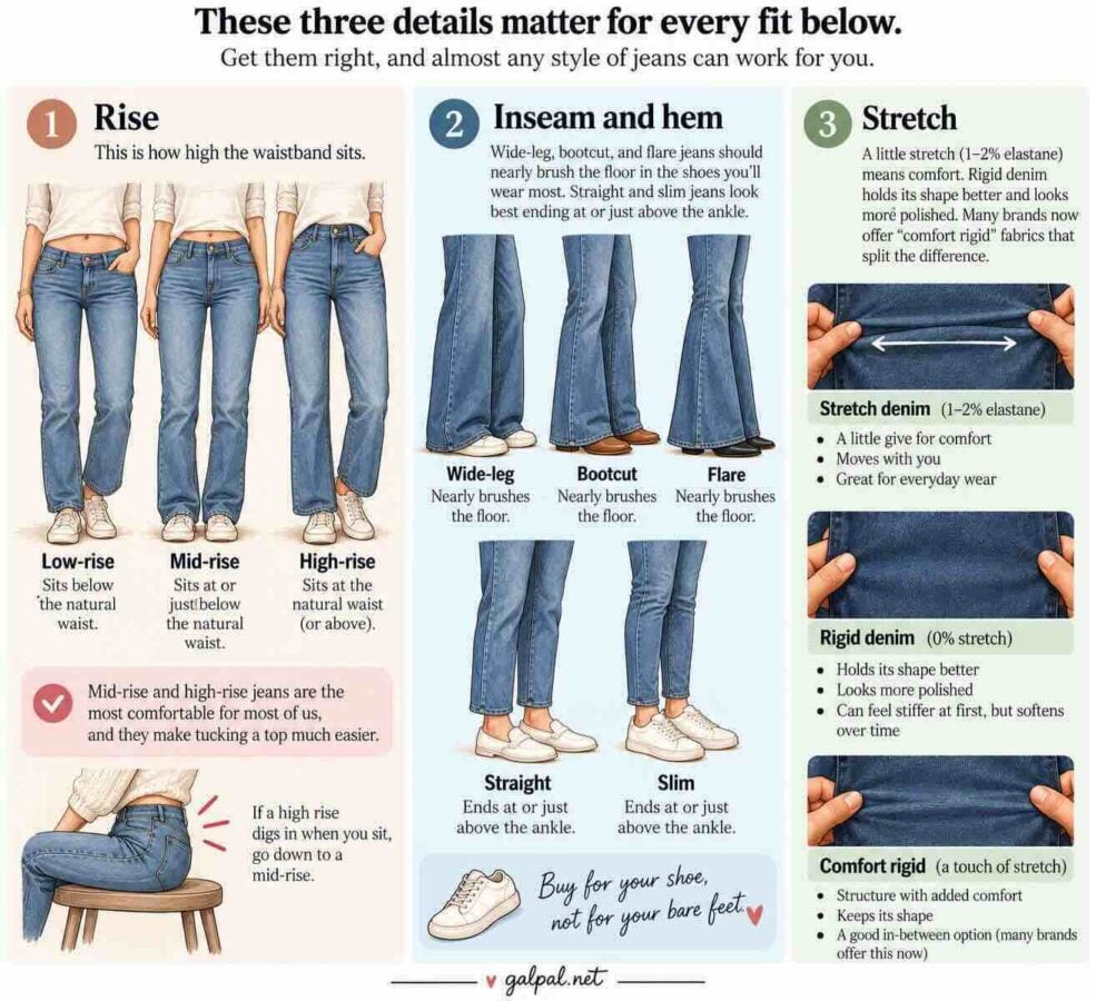 Guide to style of jean types for women